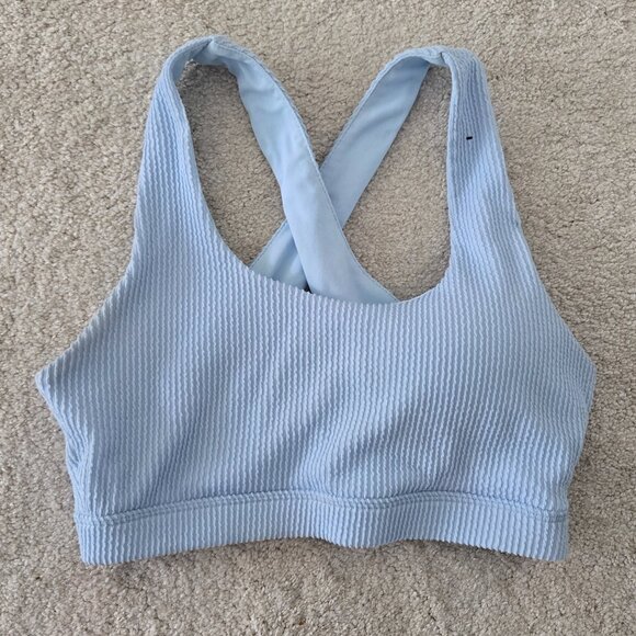 Cotton On Body Other - Indigo cotton on sports bra criss-cross back